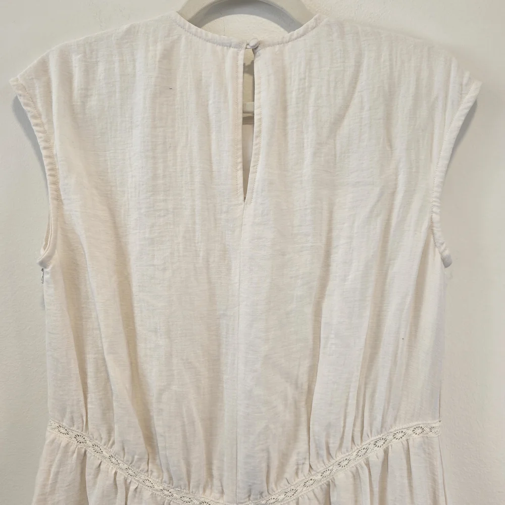 Treasure & Bond Cream Midi Dress Size Small Nwot.